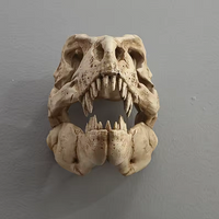 Colgante de Pared de Cabeza/Cráneo de Dinosaurio Fósil Estilo Retro